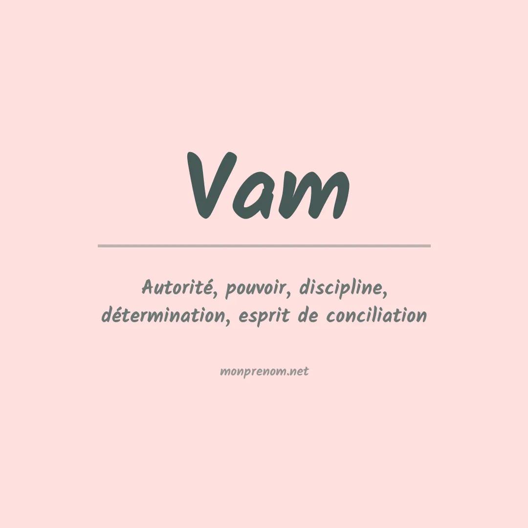 Prénom Vam