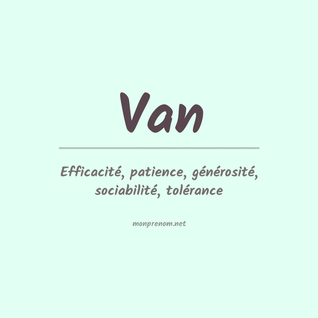 Prénom Van