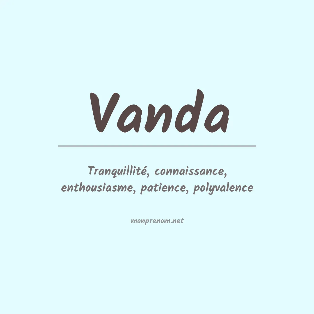 Signification du prénom Vanda