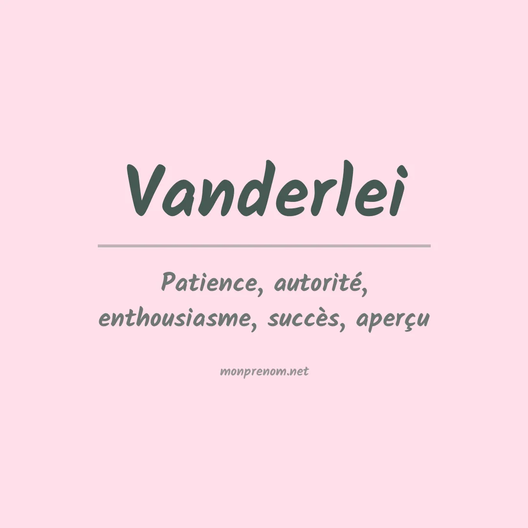 Prénom Vanderlei