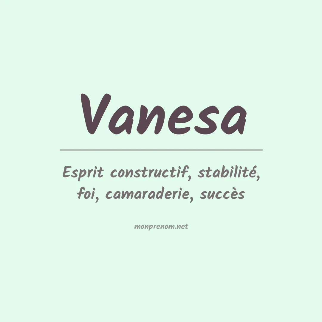 Prénom Vanesa