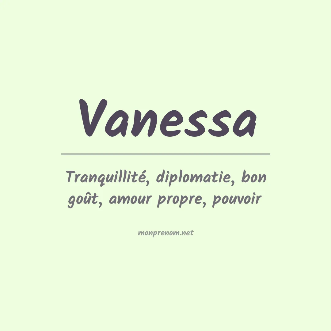 Prénom Vanessa
