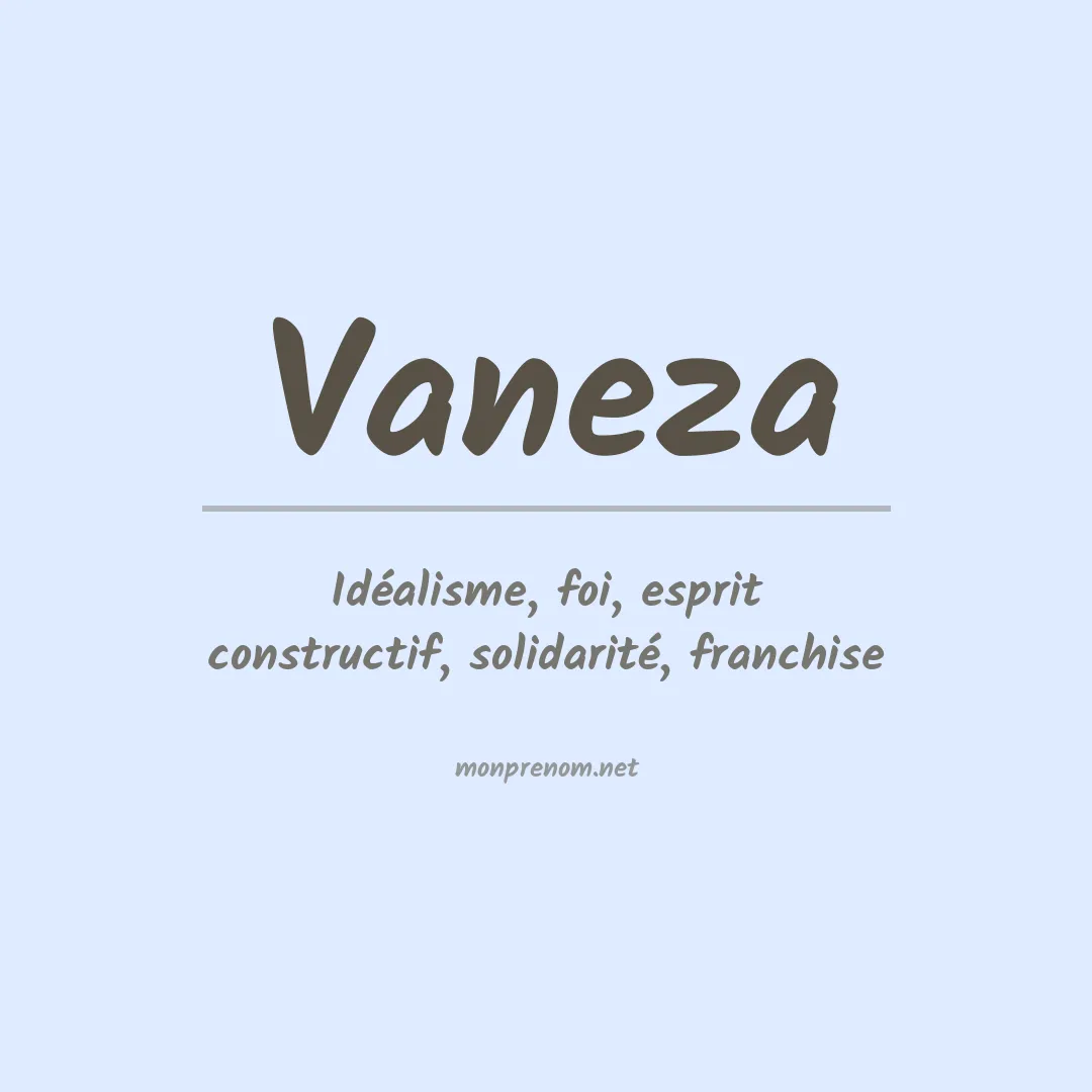Prénom Vaneza