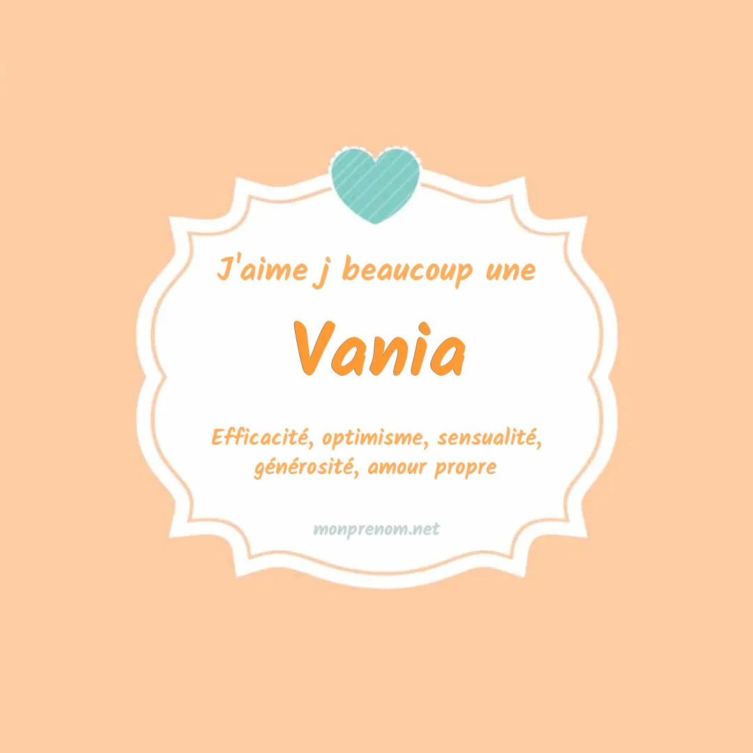 J'aime beaucoup Vania