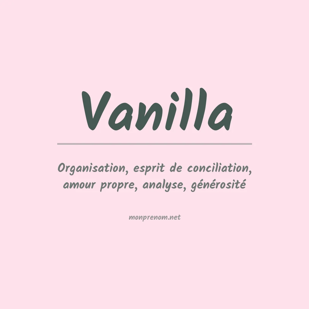 Prénom Vanilla