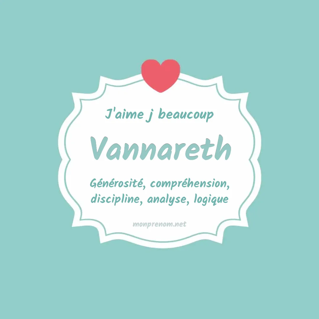 J'aime beaucoup Vannareth
