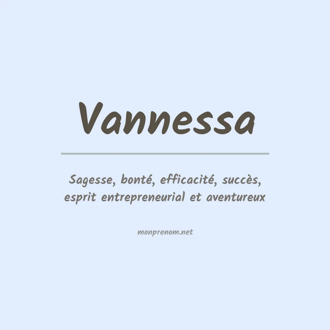 Prénom Vannessa