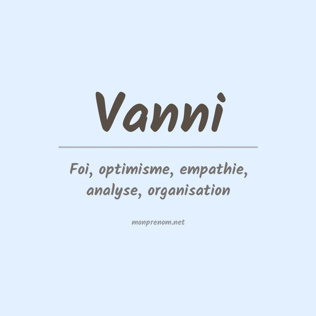 Prénom Vanni