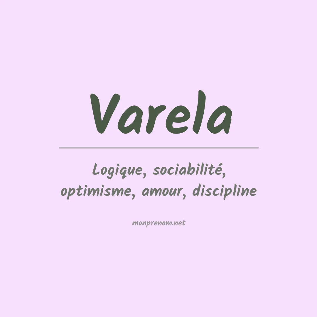 Prénom Varela