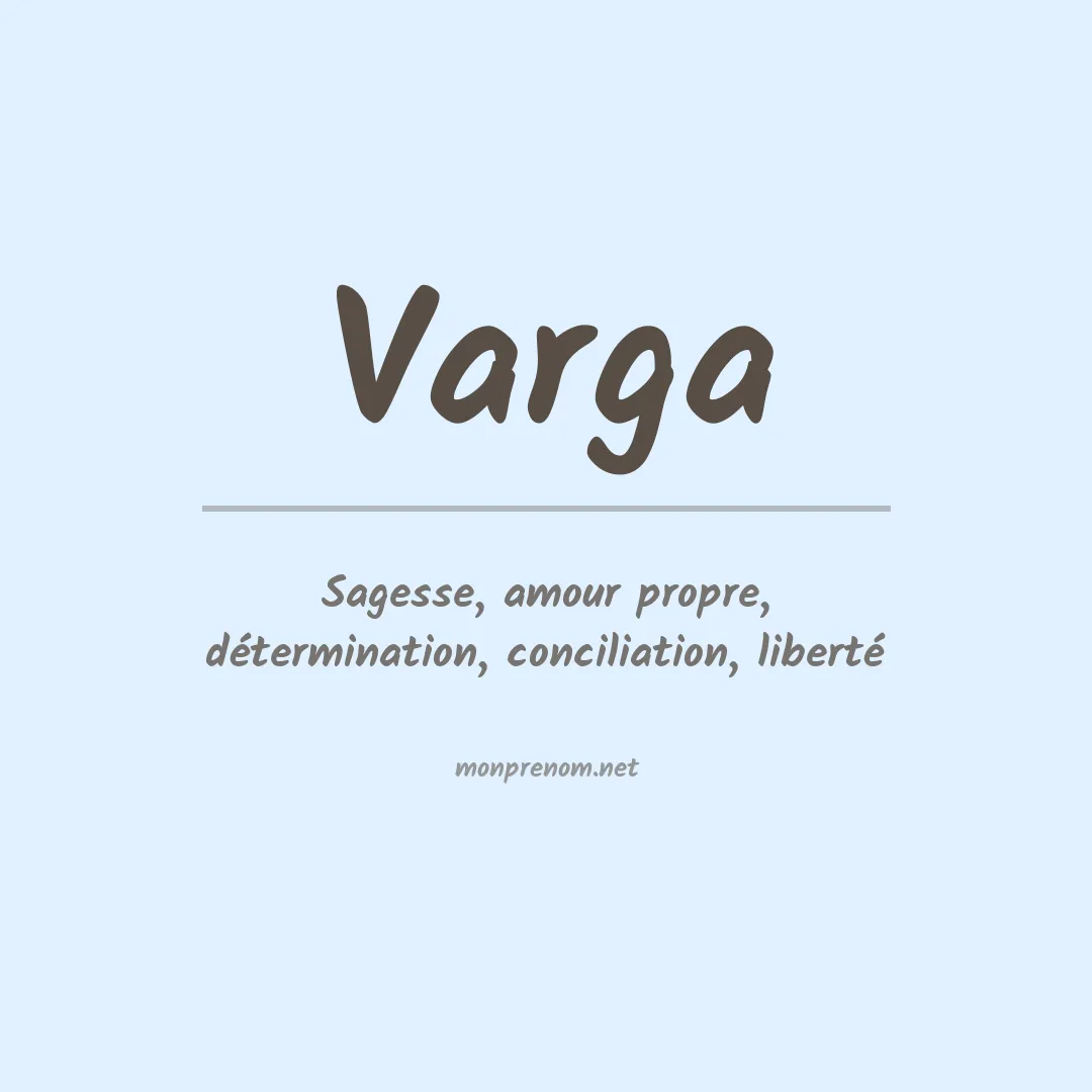 Prénom Varga