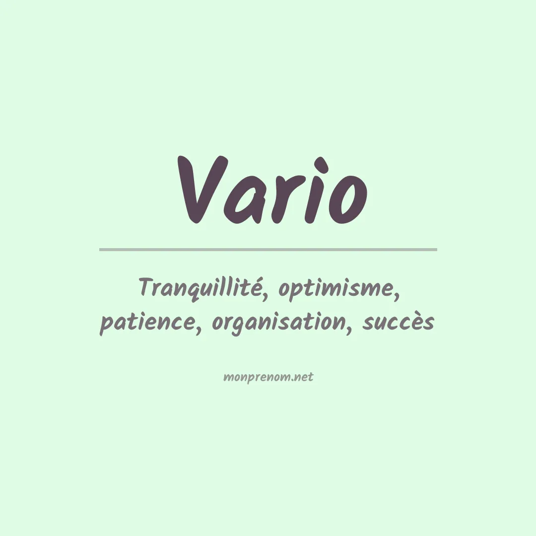 Prénom Vario