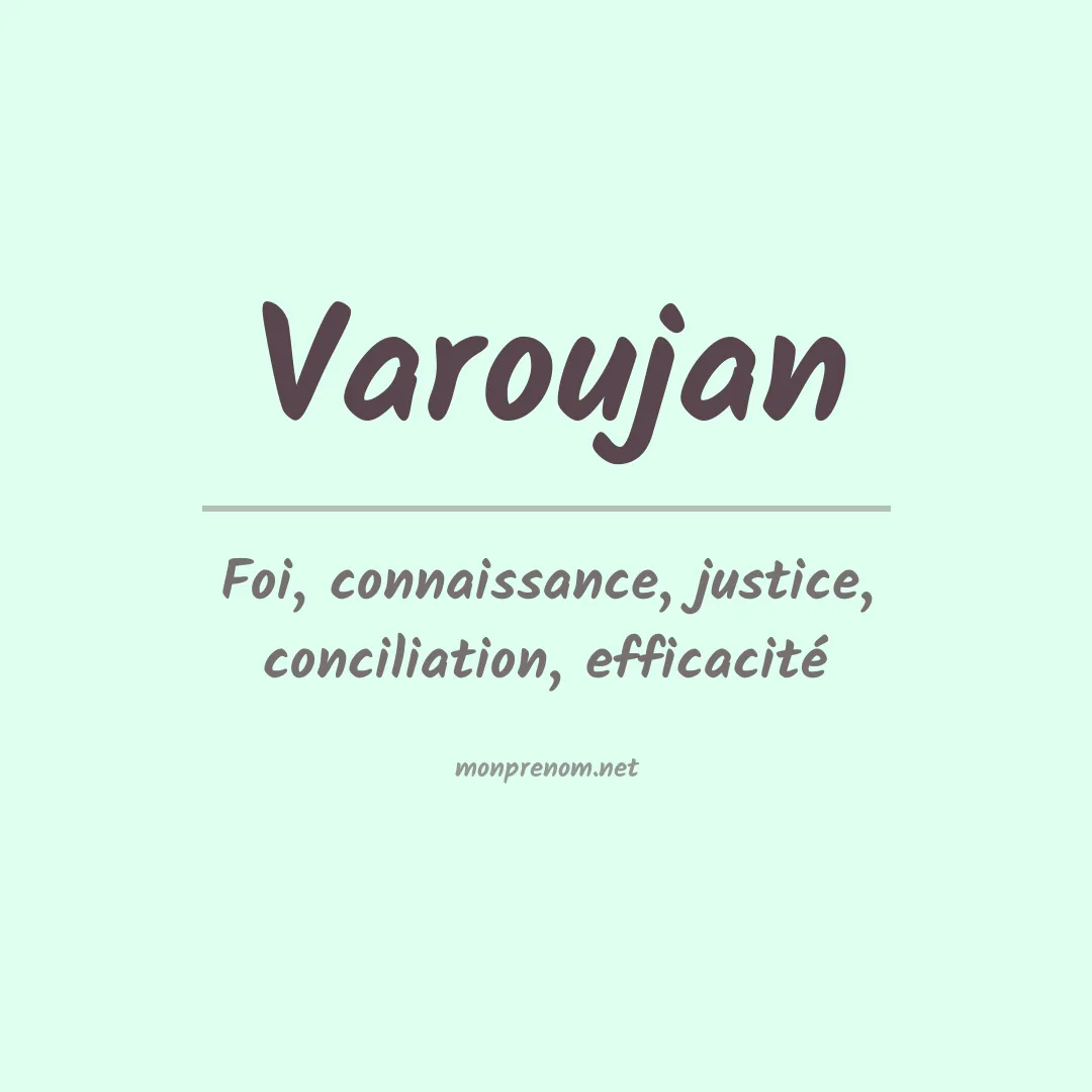 Prénom Varoujan