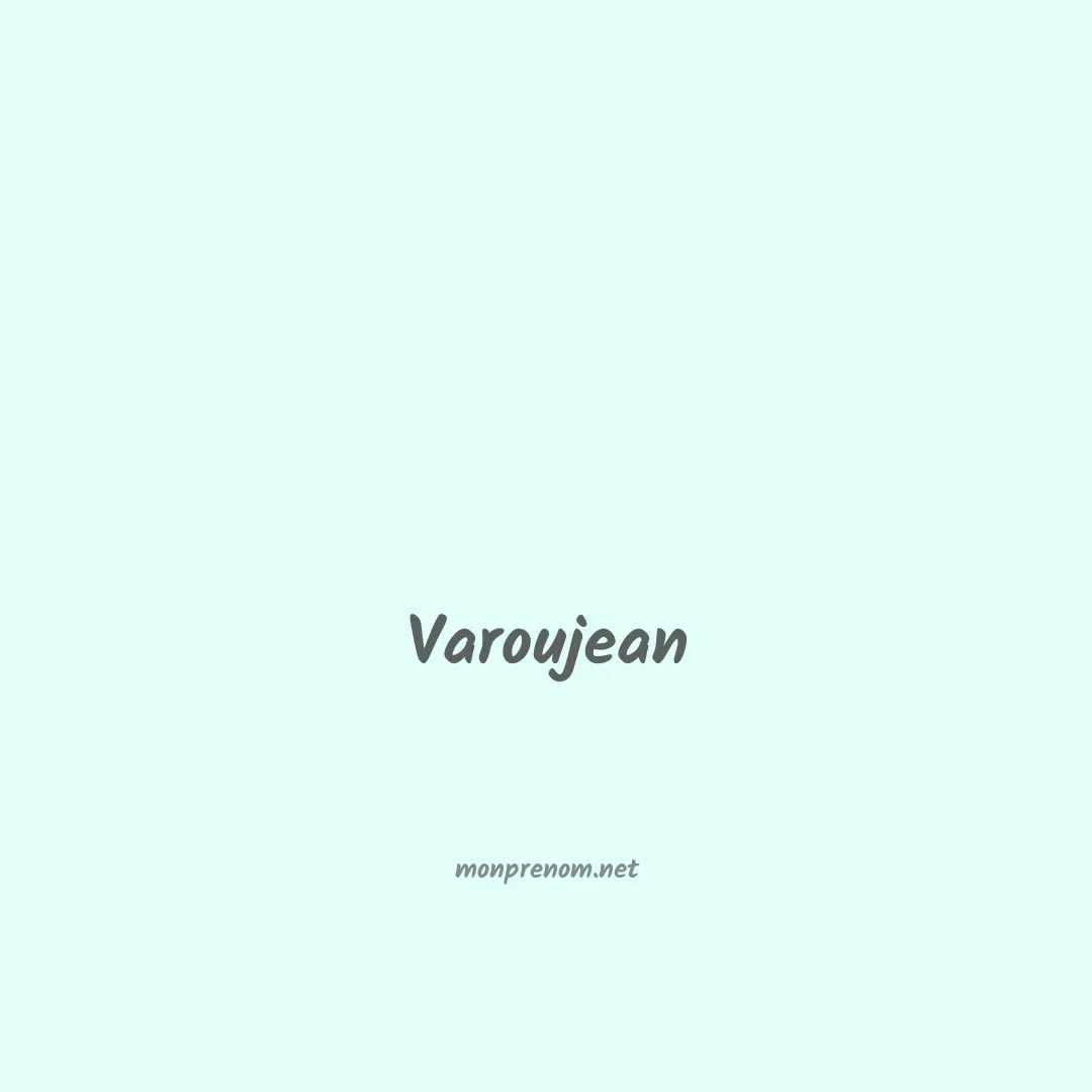 Varoujean en chinois