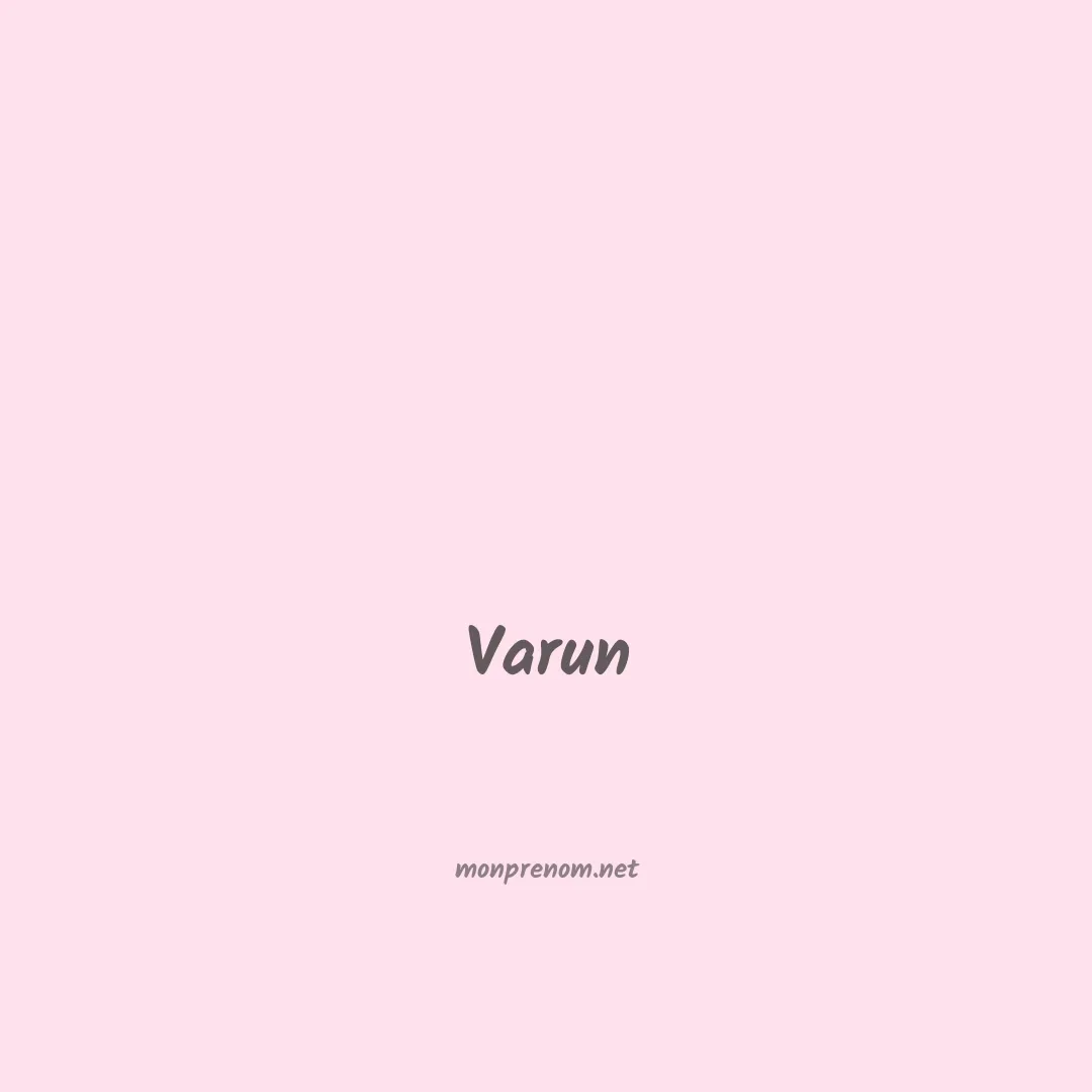 Varun en chinois