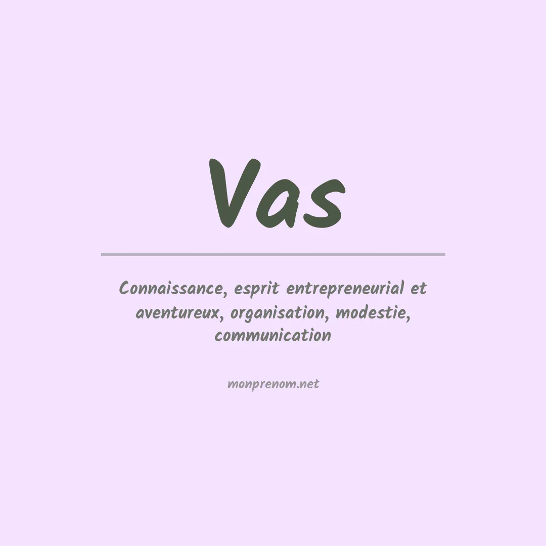 Prénom Vas
