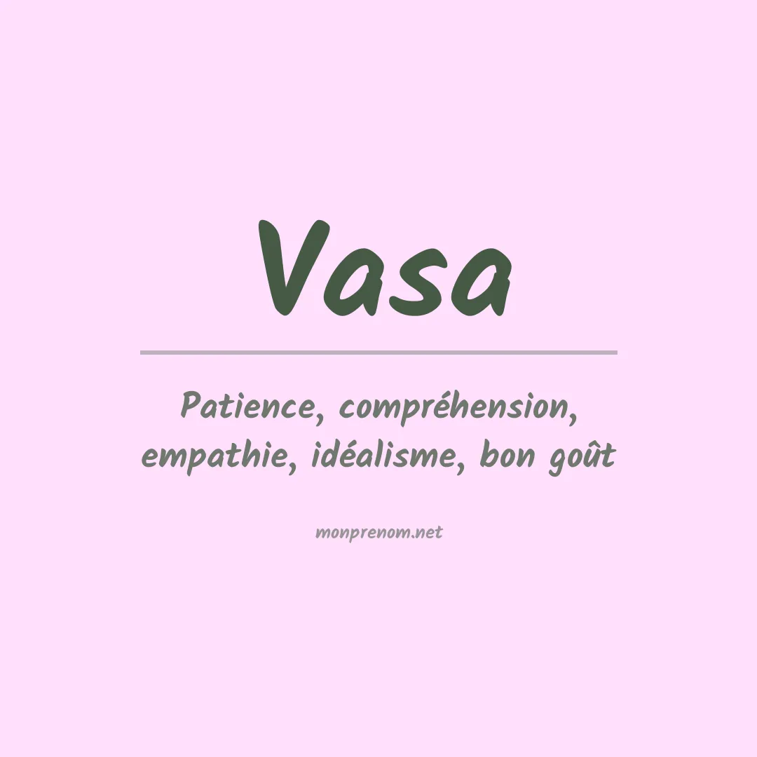 Prénom Vasa