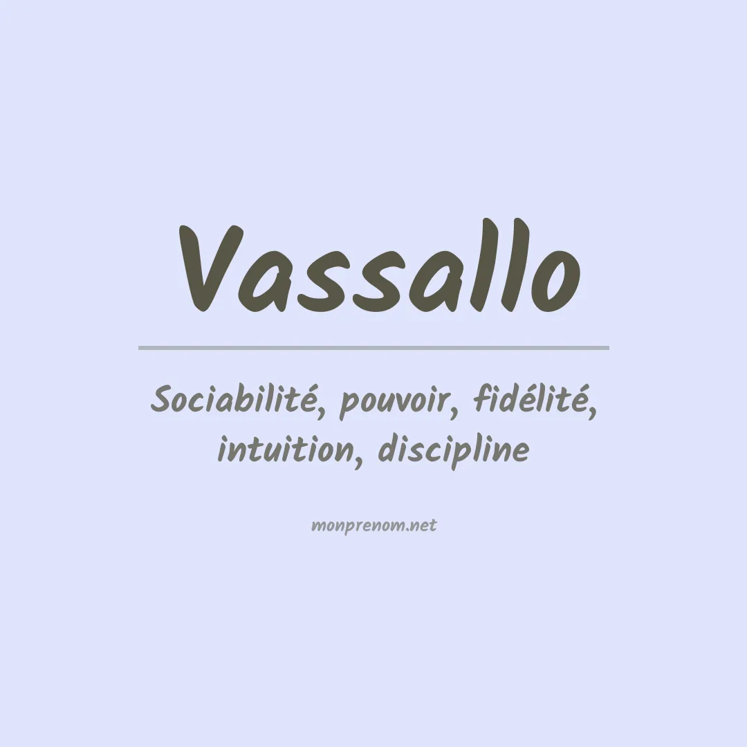 Prénom Vassallo