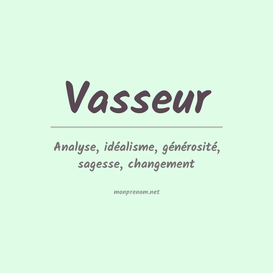 Prénom Vasseur