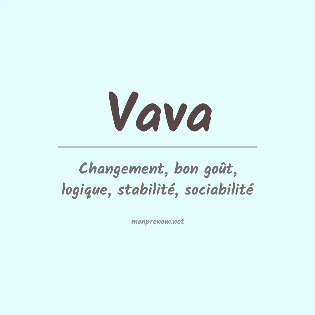 Signification du prénom Vava