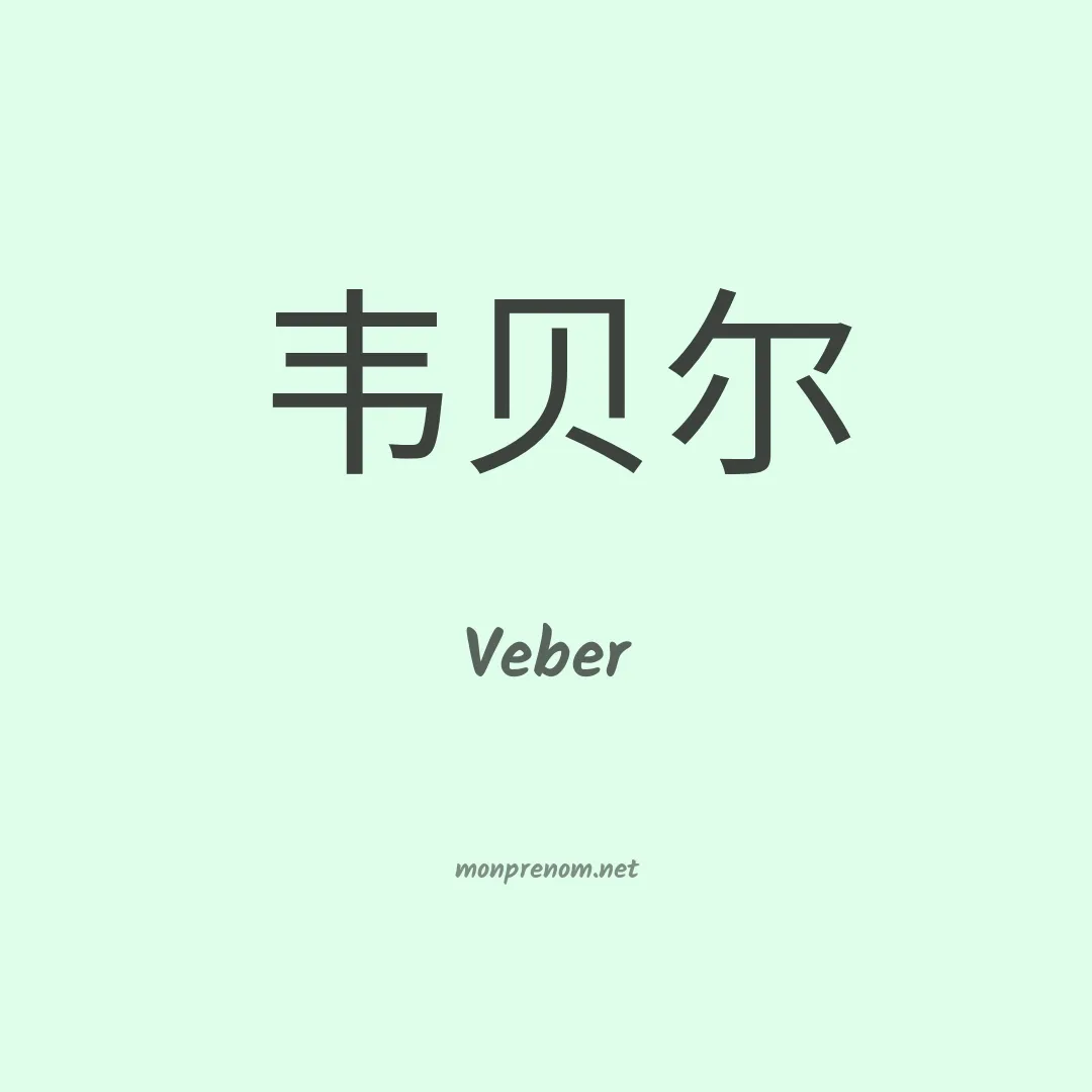 Veber en chinois