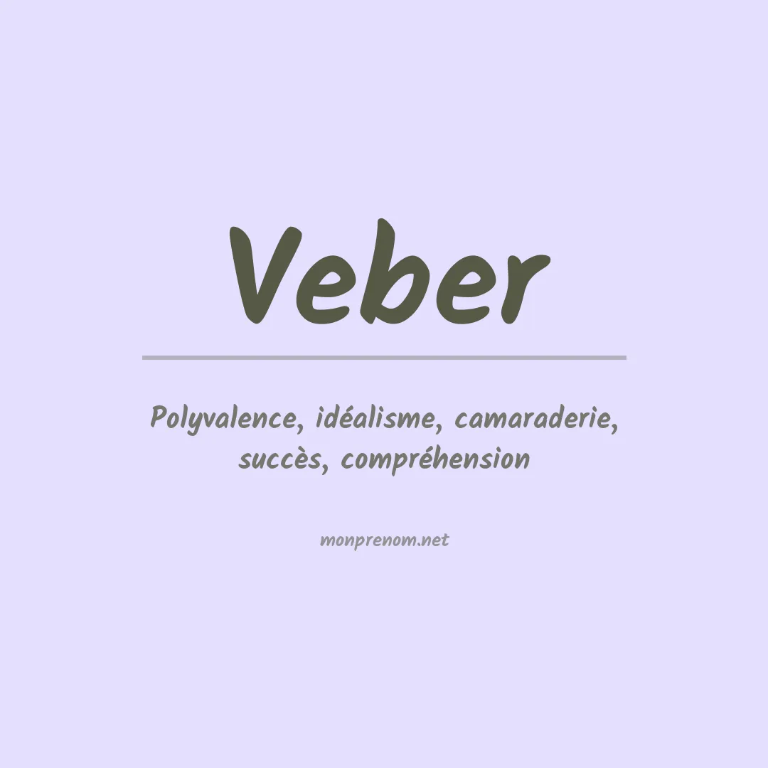 Signification du prénom Veber