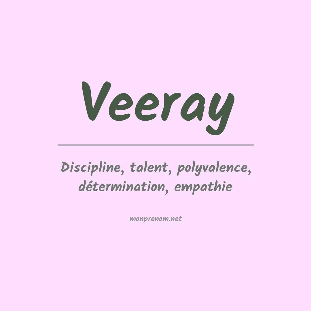 Signification du prénom Veeray