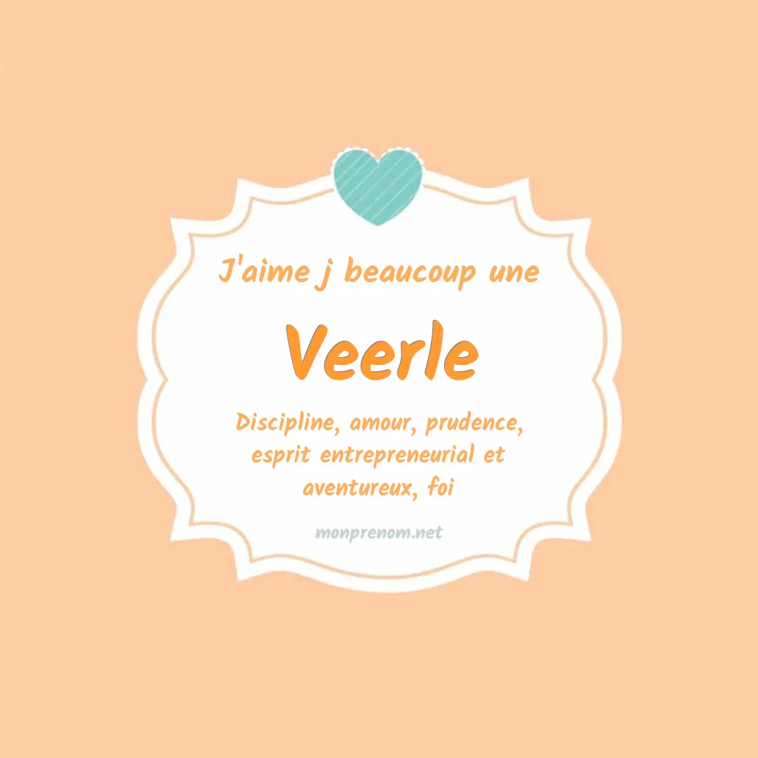 J'aime beaucoup Veerle