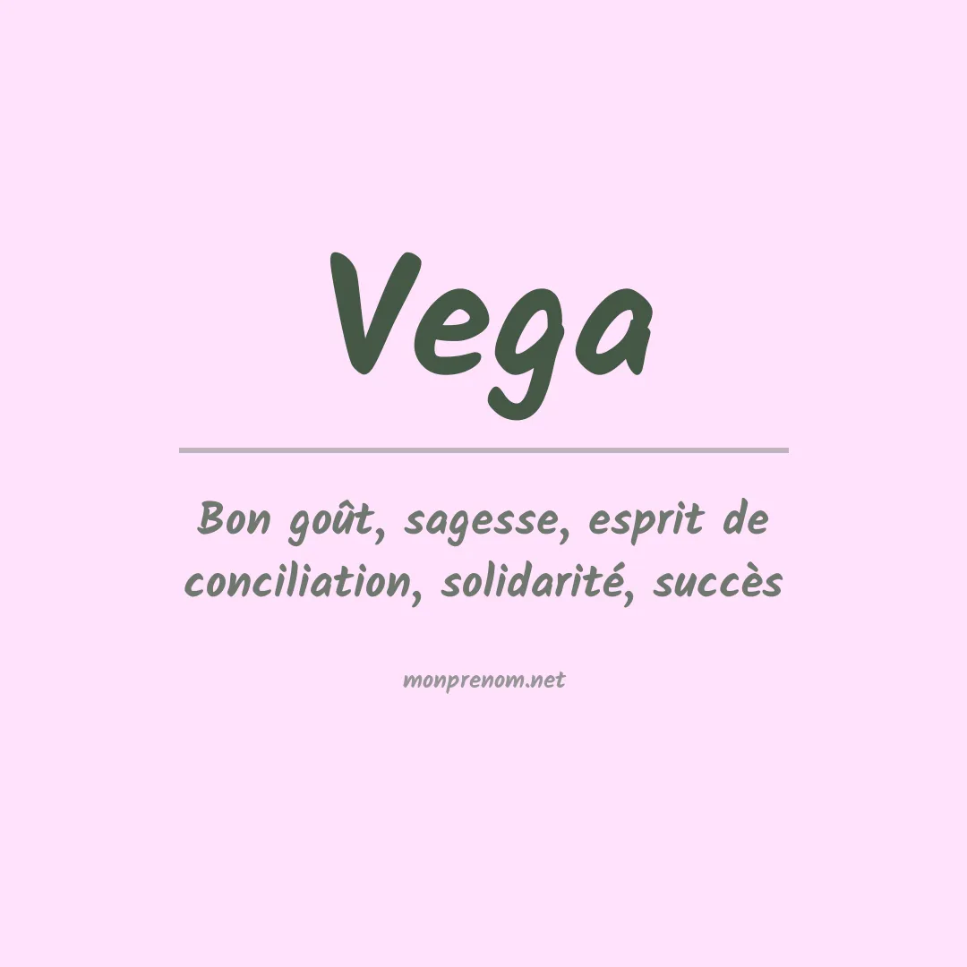 Prénom Vega