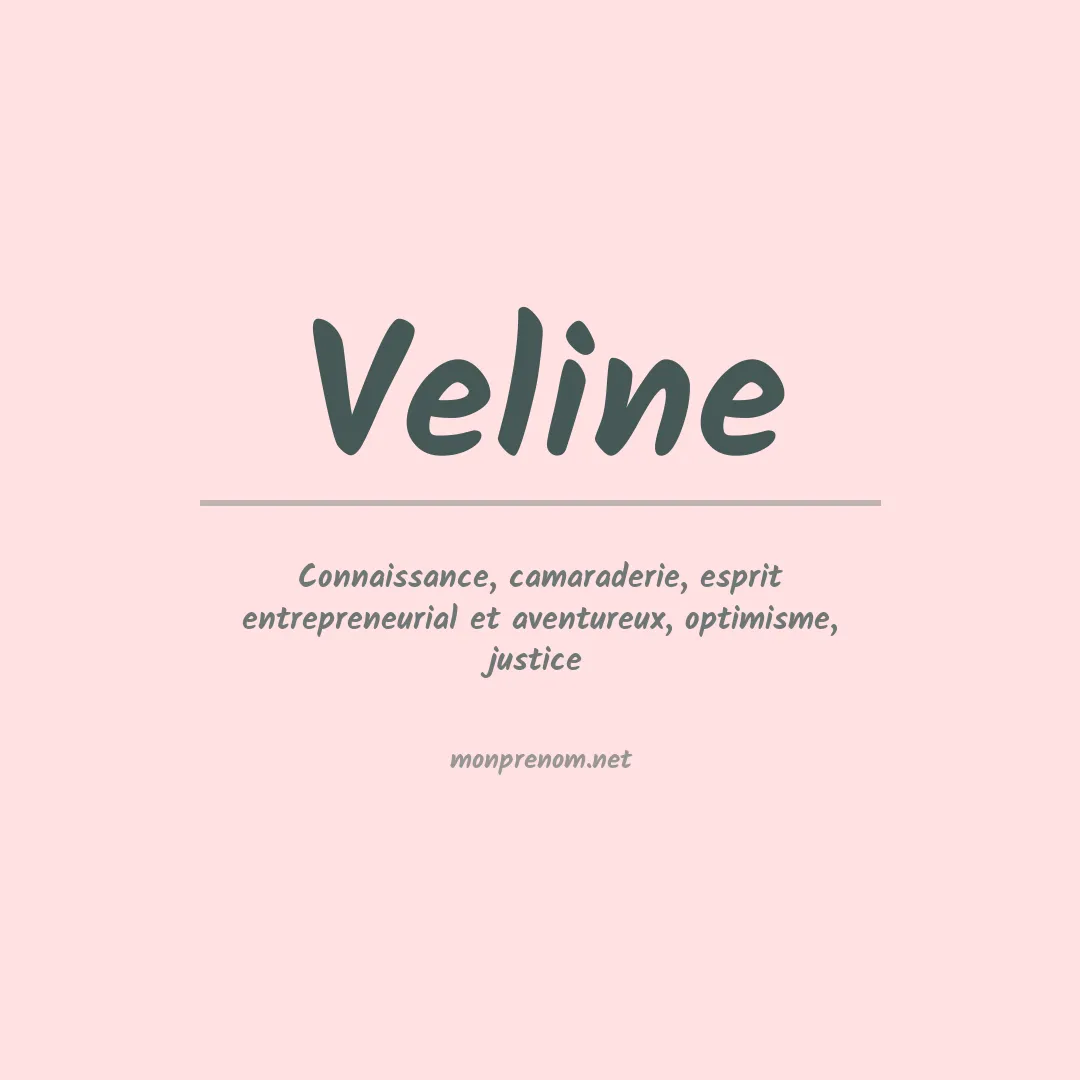 Prénom Veline
