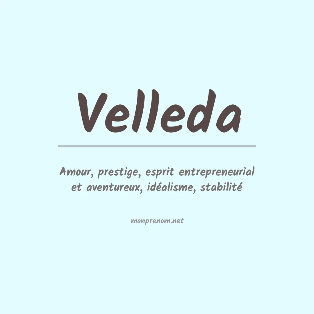 Signification du prénom Velleda