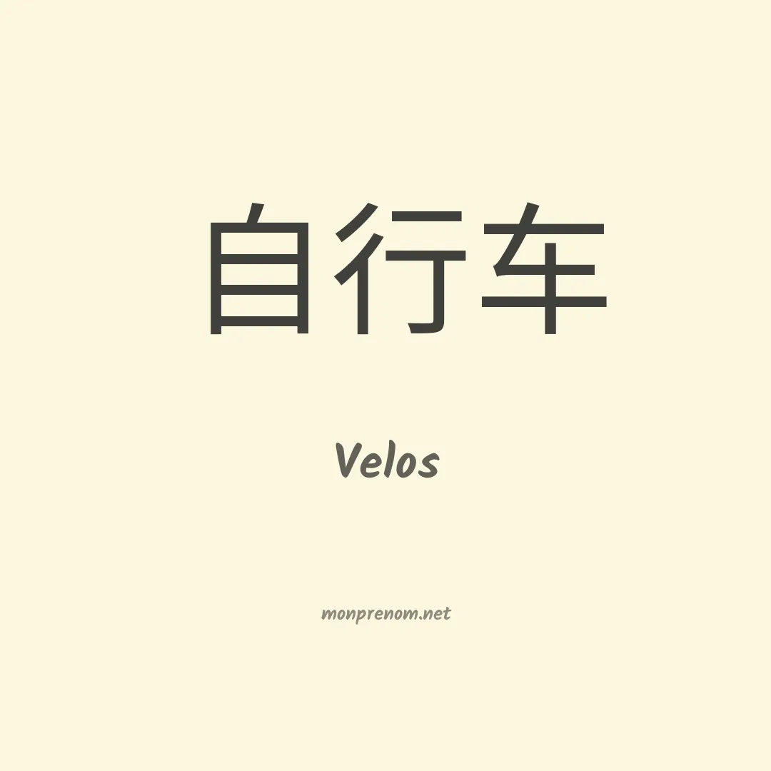 Velos en chinois
