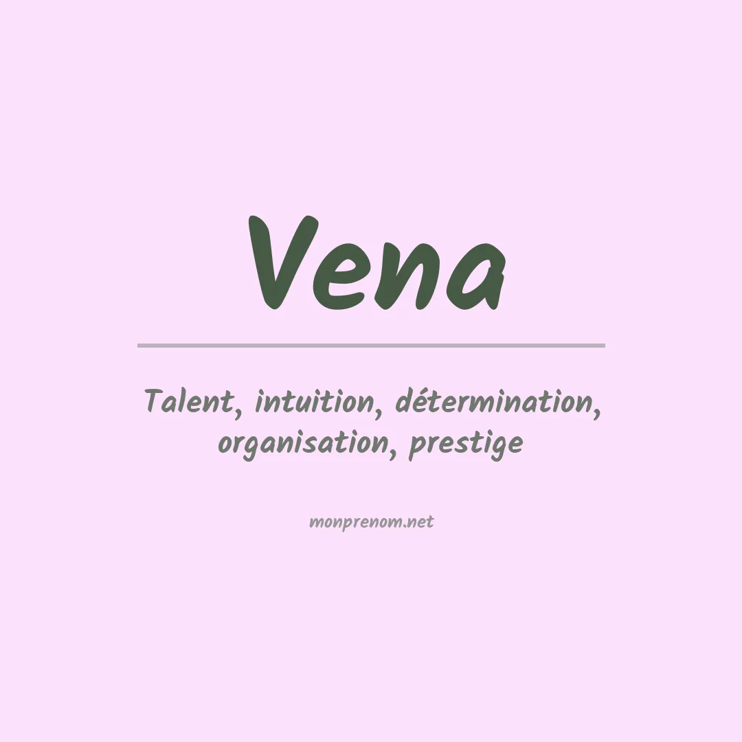 Prénom Vena