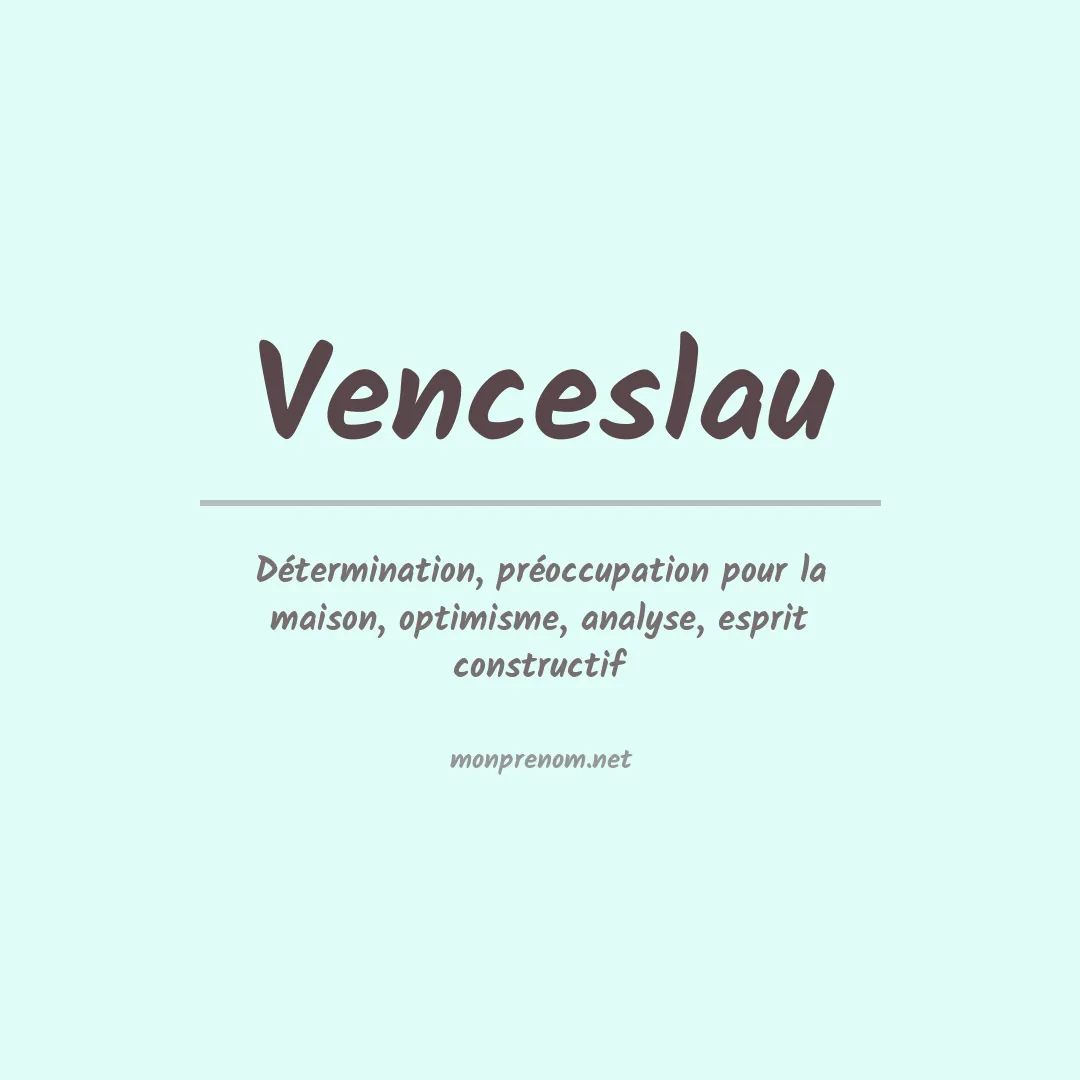 Prénom Venceslau