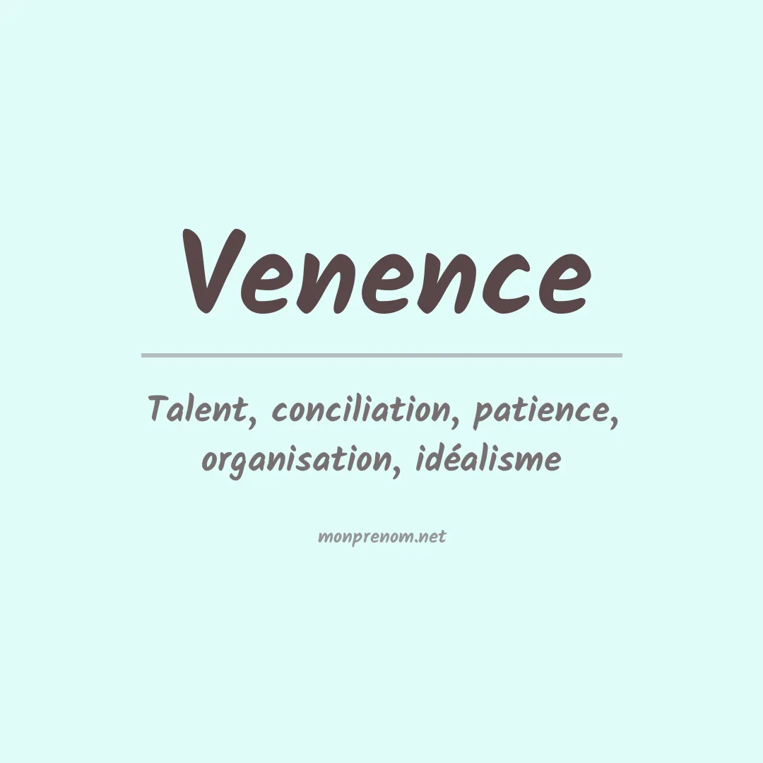 Signification du prénom Venence