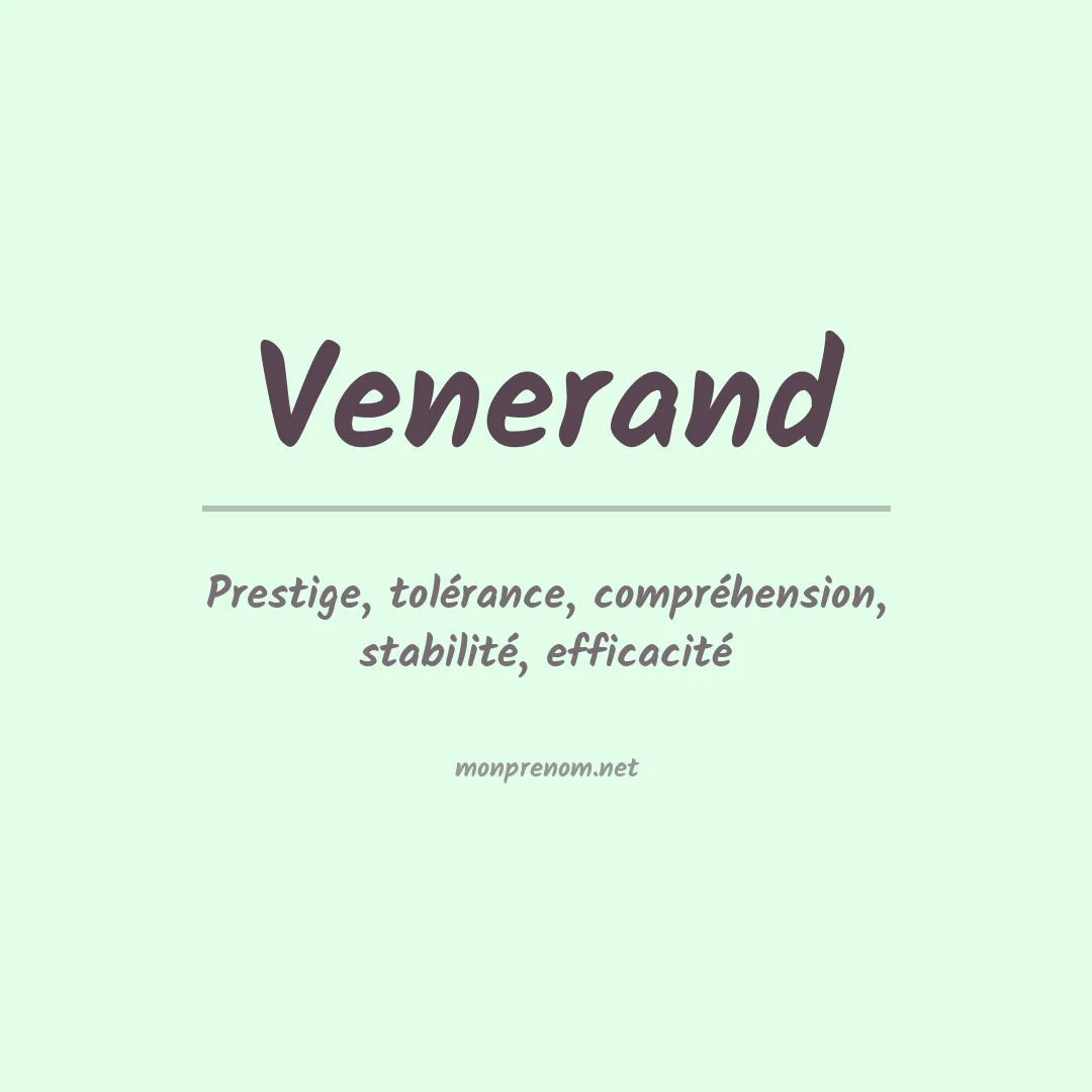 Signification du prénom Venerand