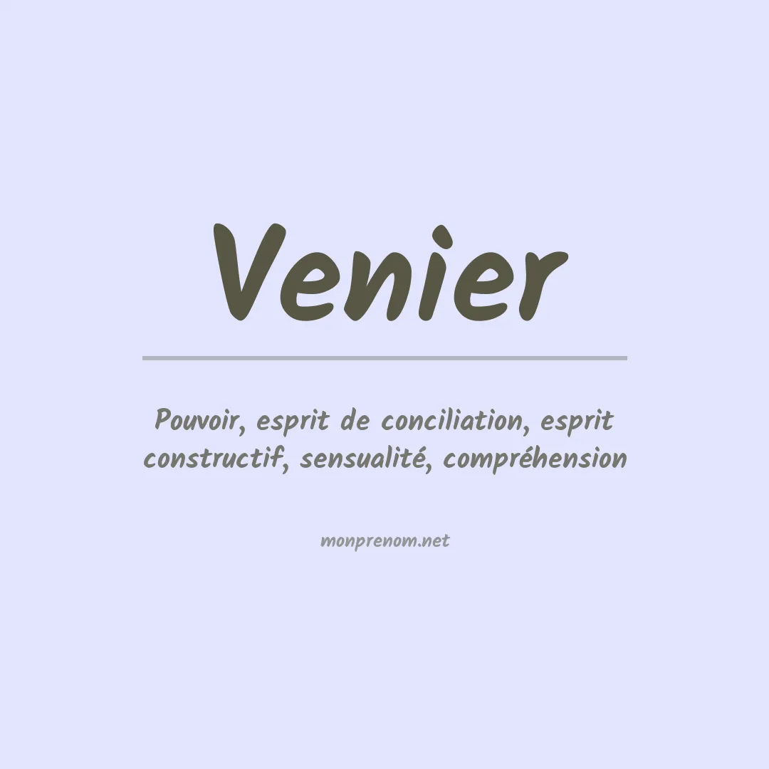 Prénom Venier