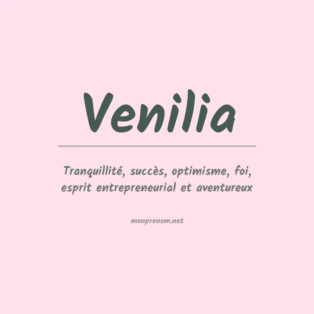 Prénom Venilia