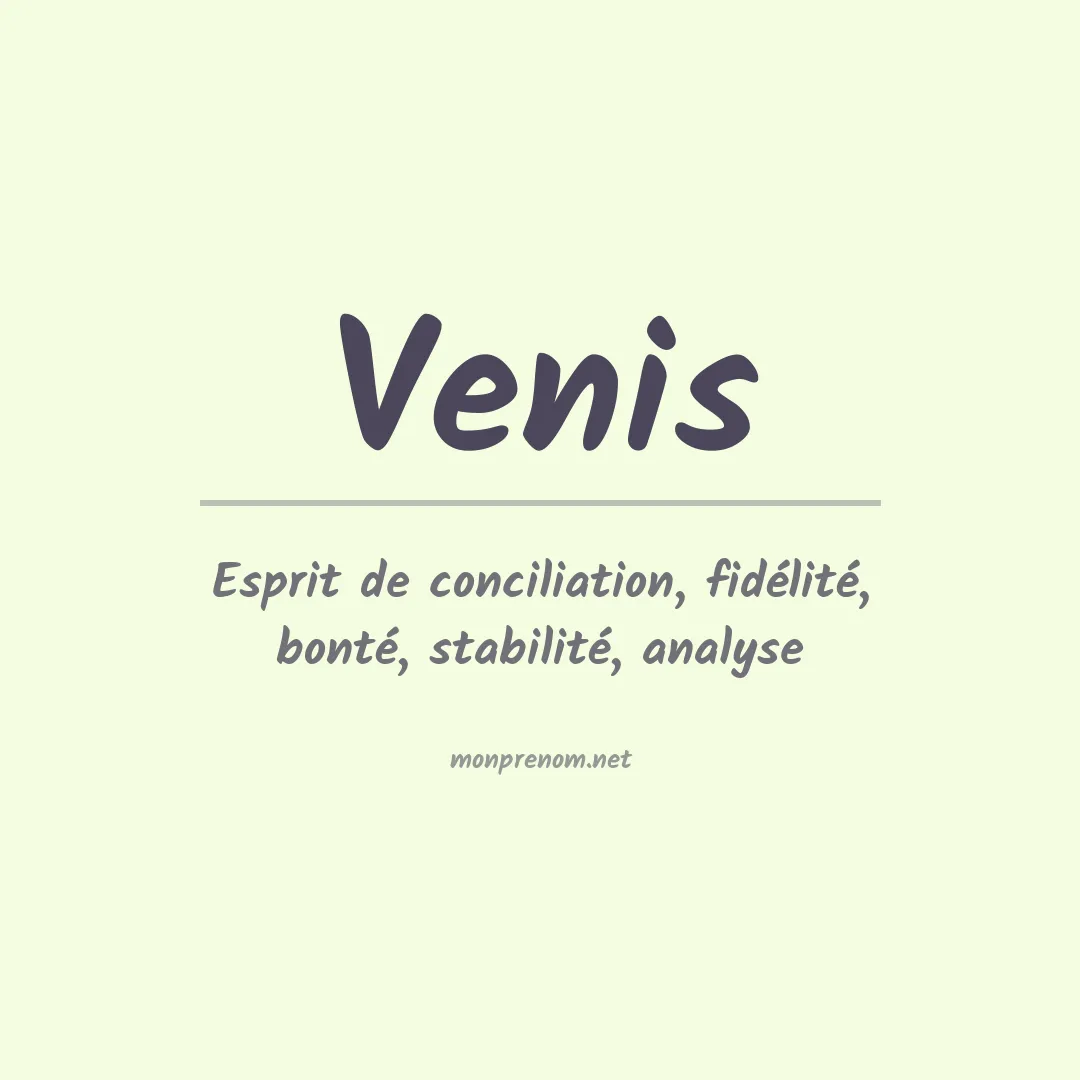Prénom Venis
