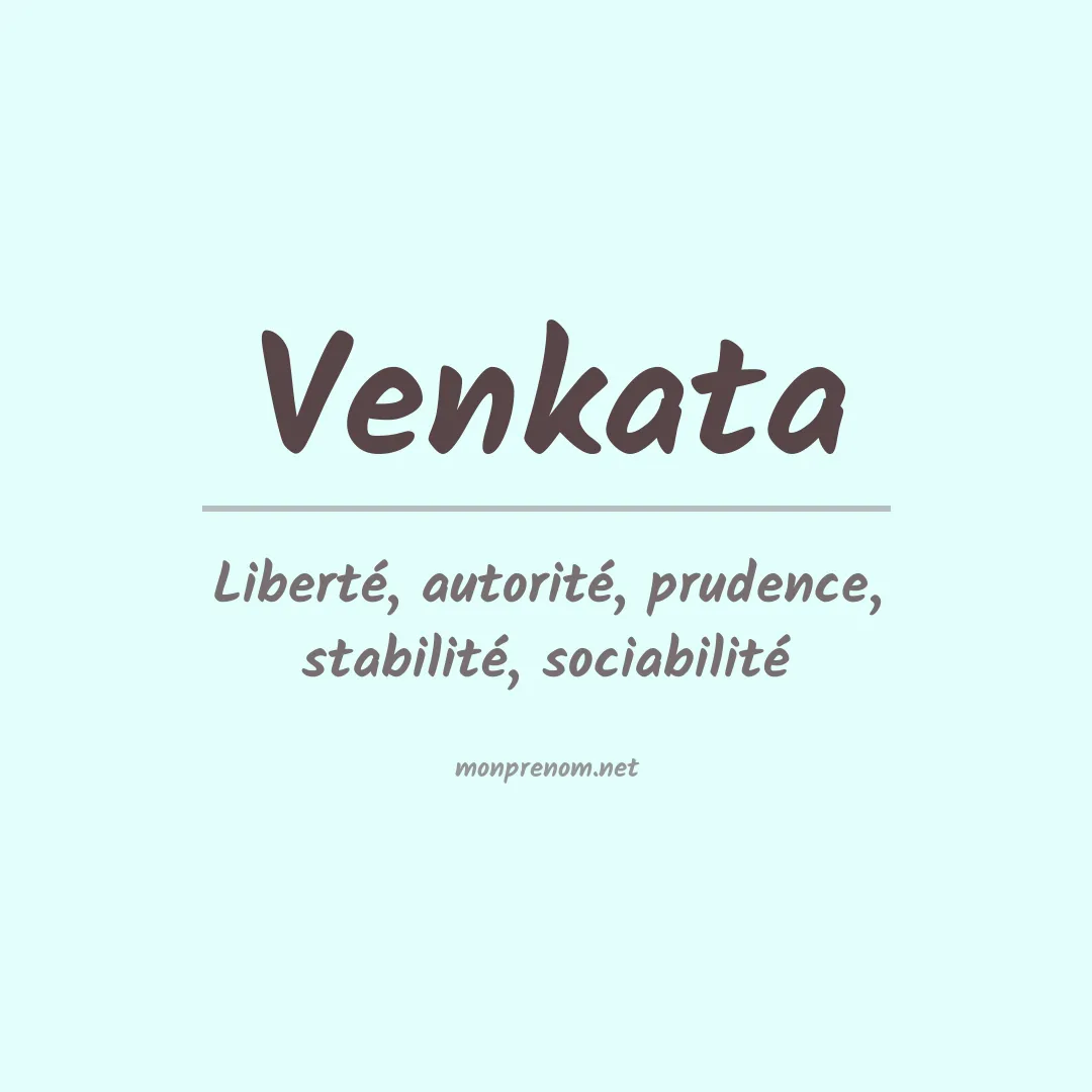 Prénom Venkata