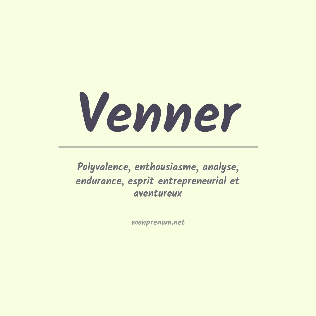 Prénom Venner