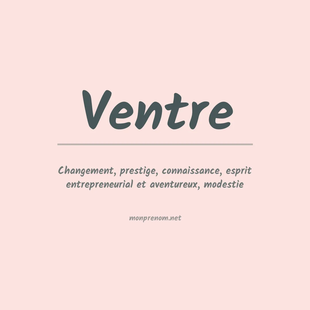 Prénom Ventre