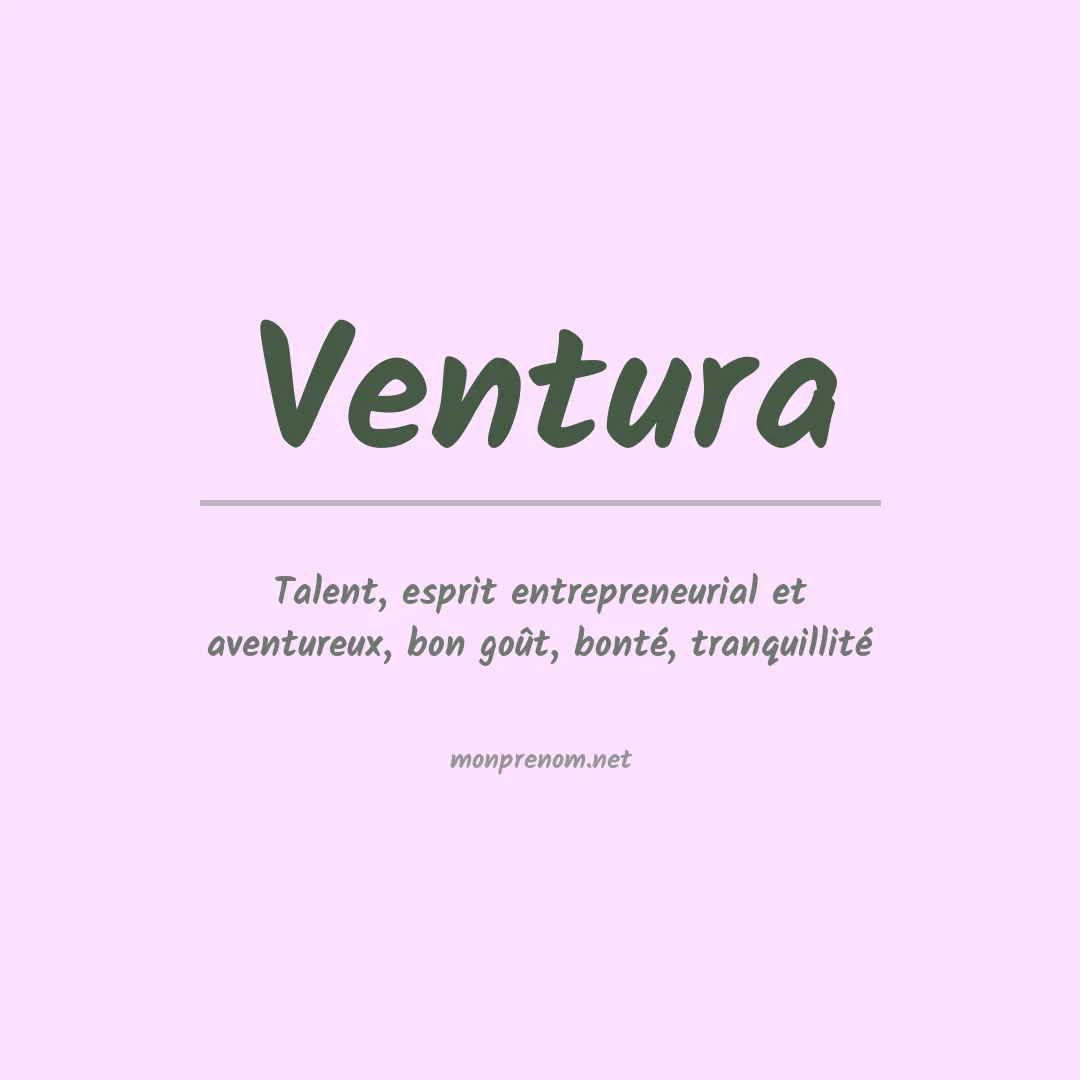 Prénom Ventura