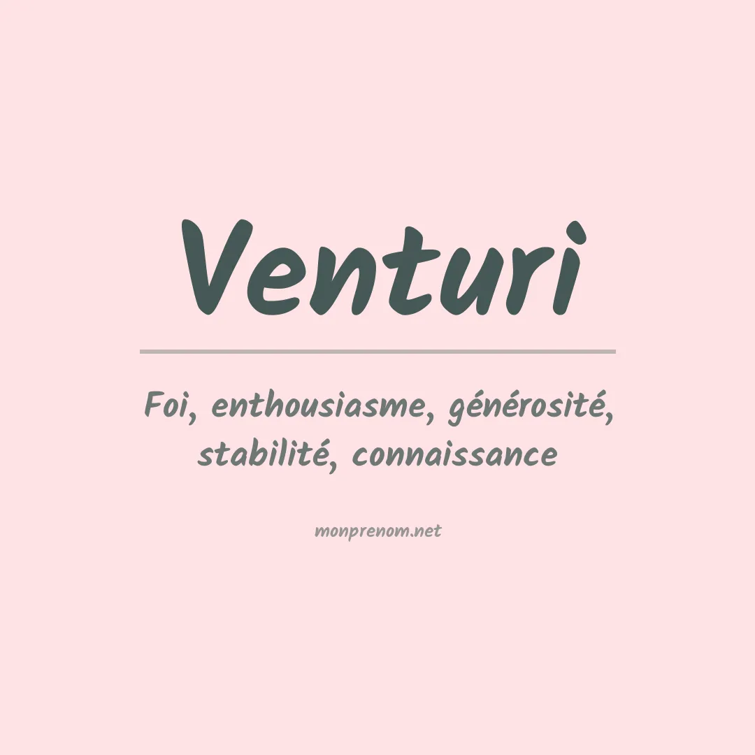 Prénom Venturi