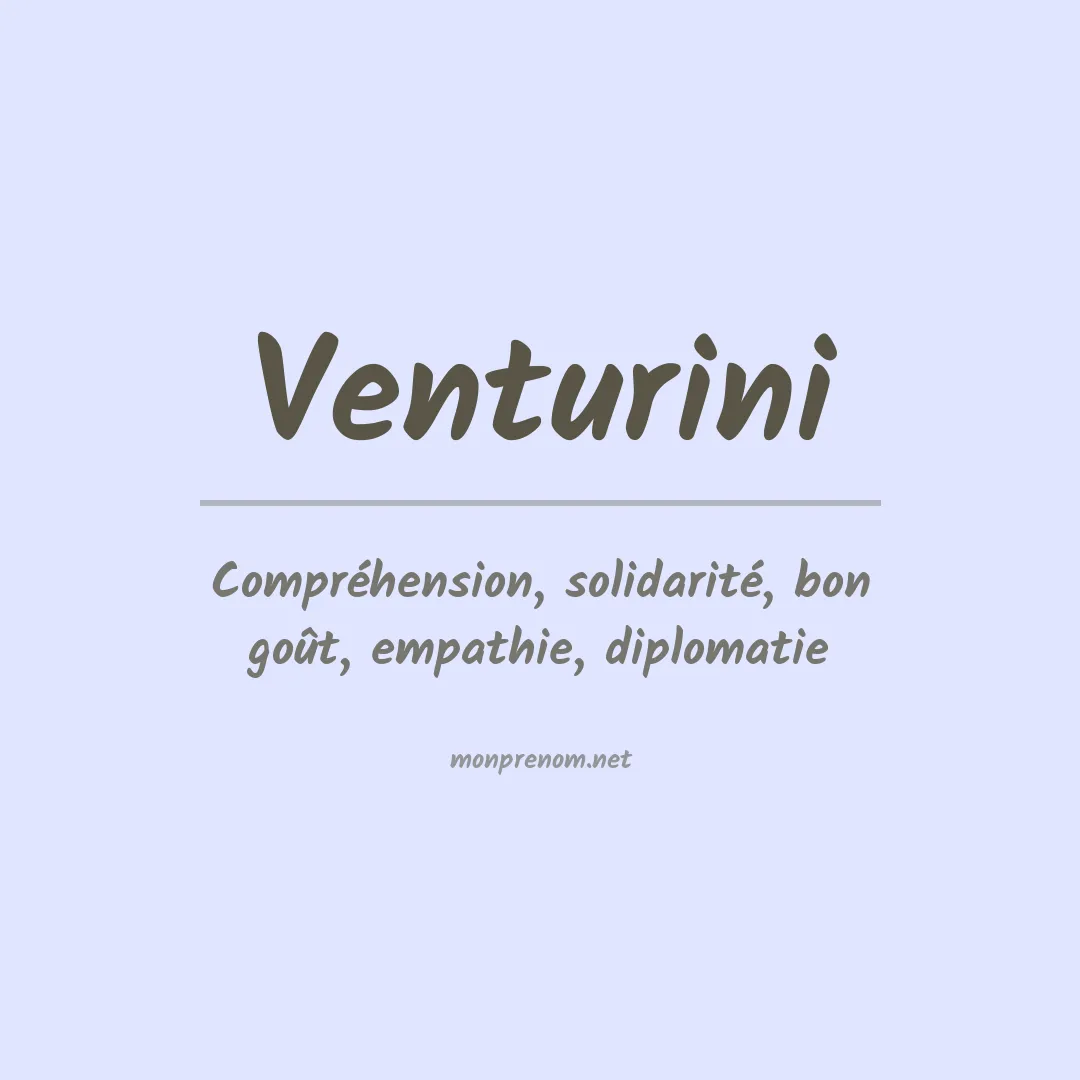 Prénom Venturini
