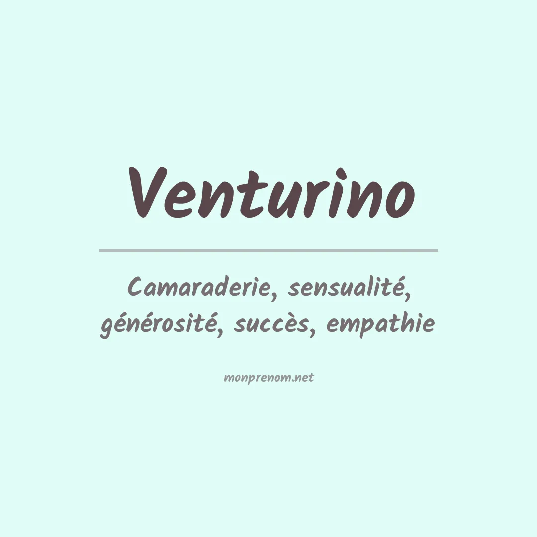 Prénom Venturino