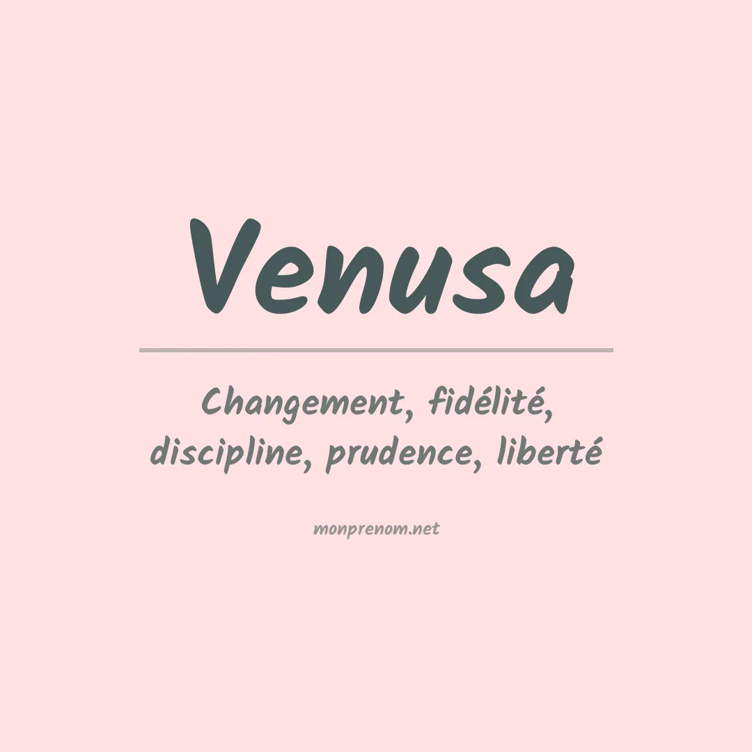 Signification du prénom Venusa