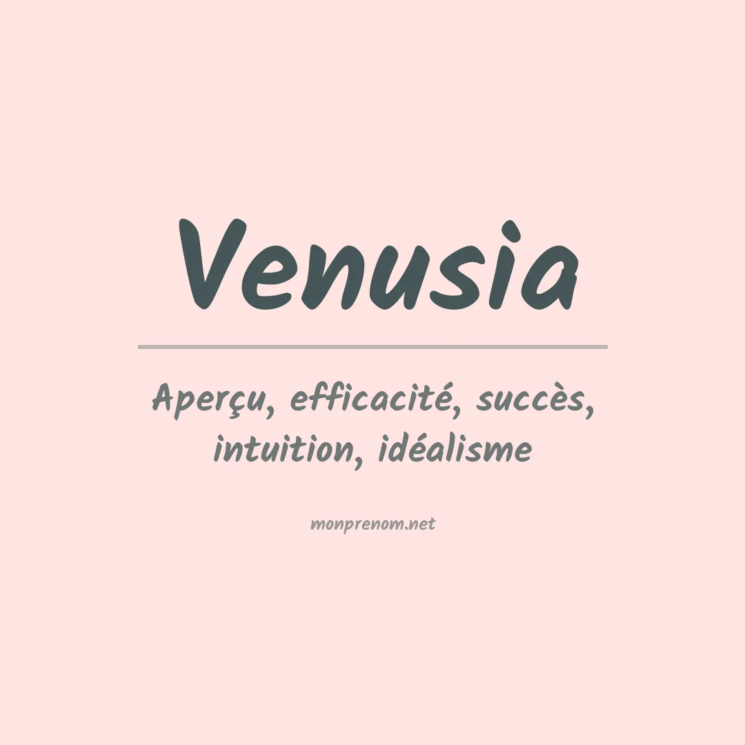Prénom Venusia