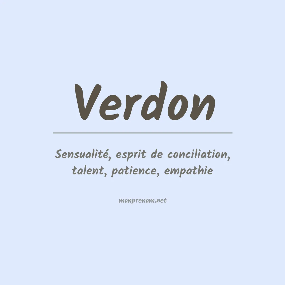 Prénom Verdon