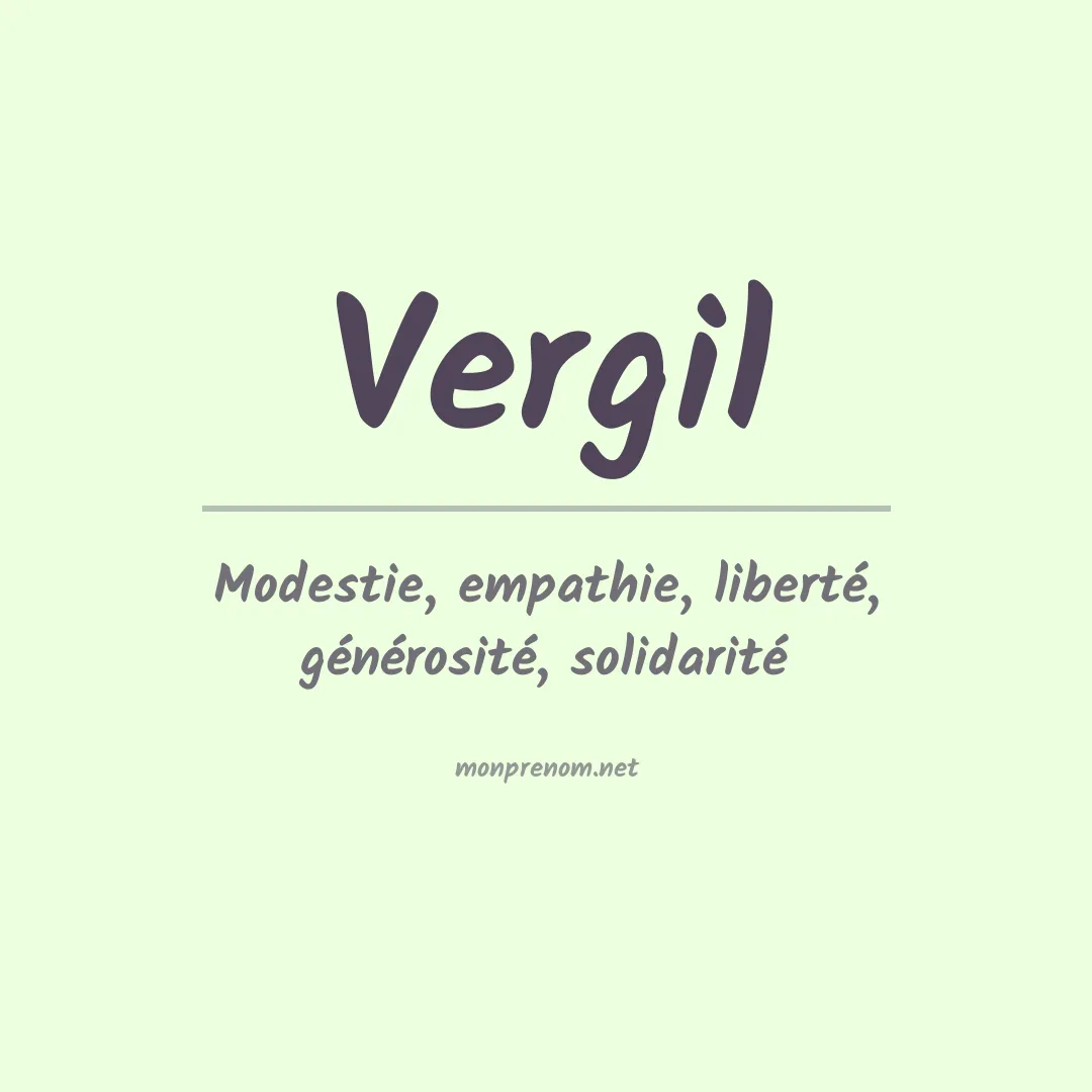 Prénom Vergil