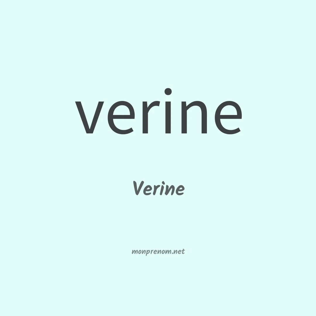 Verine en chinois